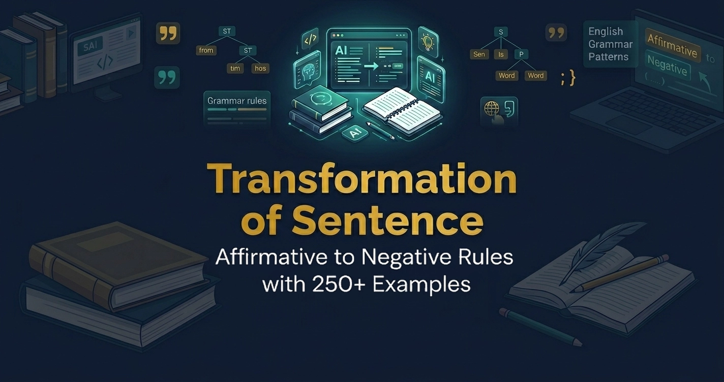 Transformation of Sentence
