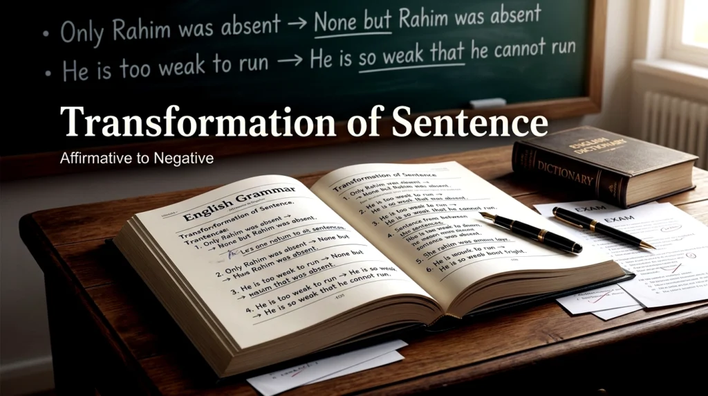 Transformation of Sentence