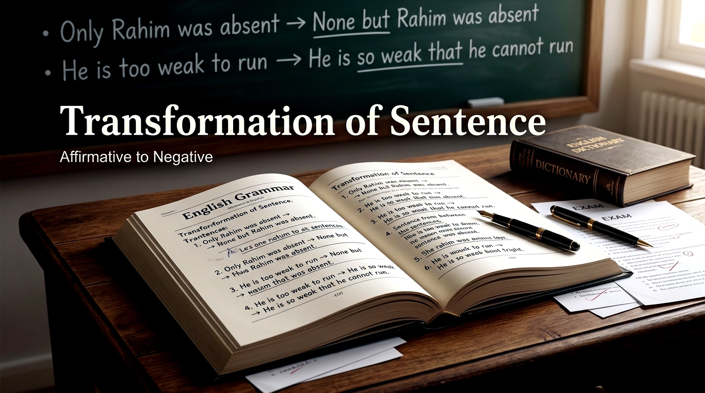 Transformation of Sentence